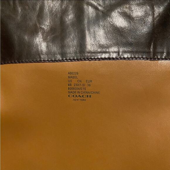 Coach Mable Brown Riding Style Boots Sz 6 - Picture 6 of 7